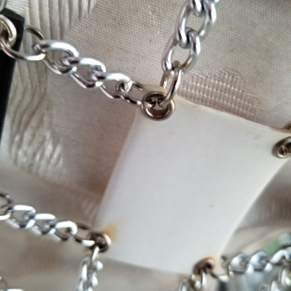 vtg 60s PACO RABONNE chain & plastic MINI DRESS - Picture 10 of 13